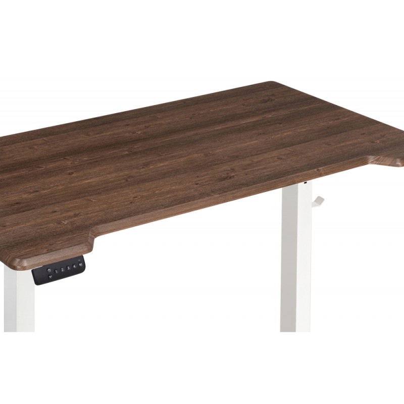 Компьютерный стол Маркос с механизмом подъема 140х80х75 орех кантри / белый