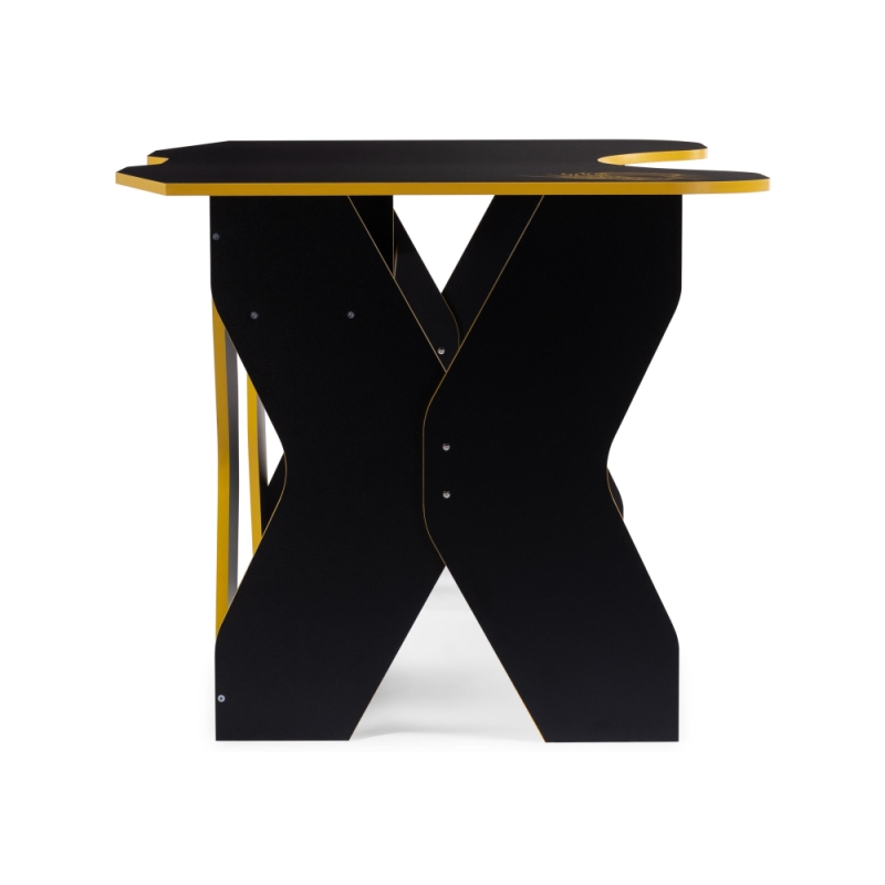 Компьютерный стол Вивианн 140х89х75 черный / желтый