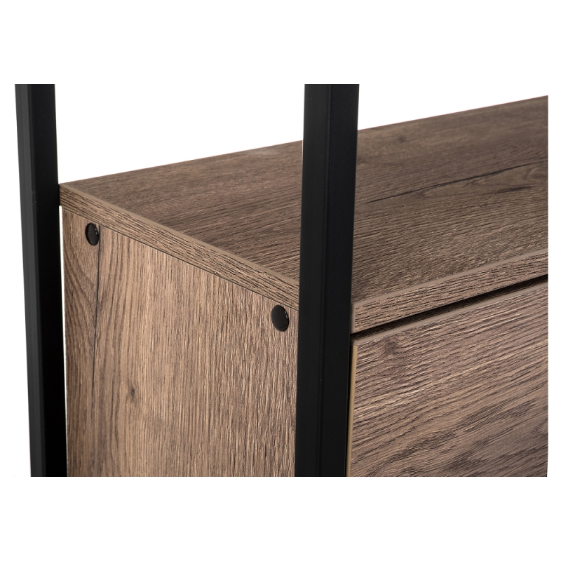 Готовая прихожая Лира дуб велингтон / черный матовый