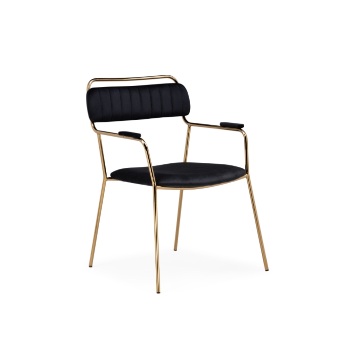 Кресло Aspen black / gold