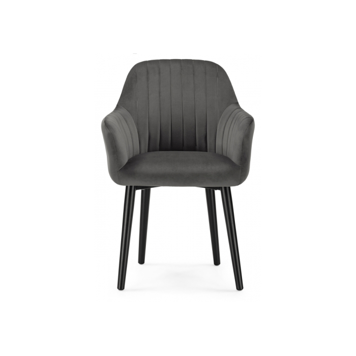 Кресло Бри серое / черное