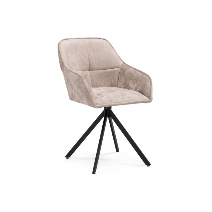 Кресло Дакота крутящееся бежевое / черное