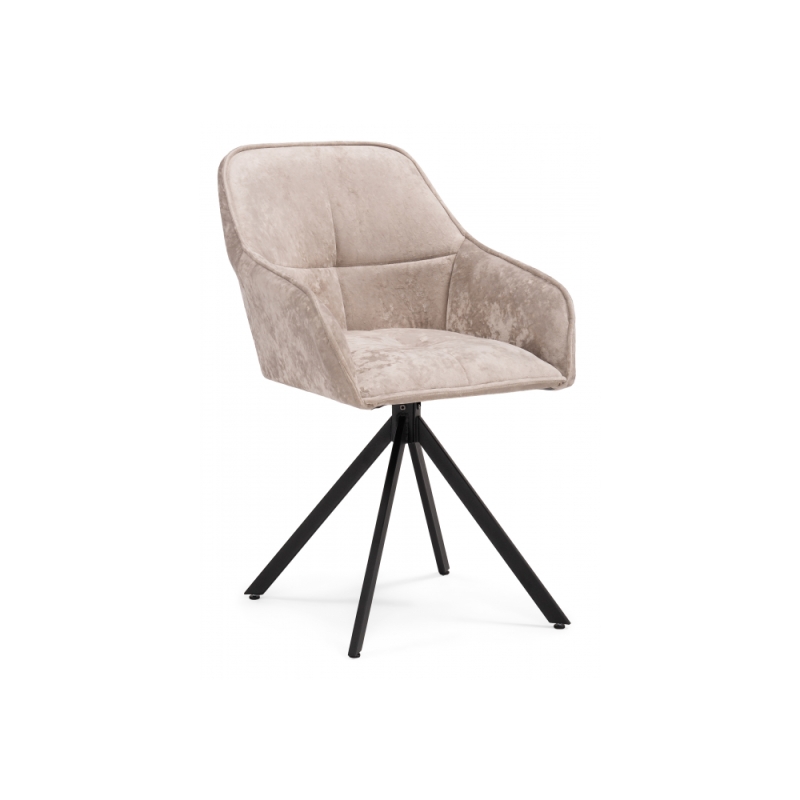 Кресло Дакота крутящееся бежевое / черное