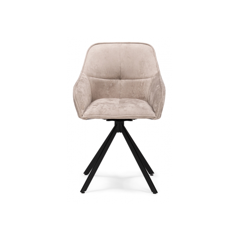 Кресло Дакота крутящееся бежевое / черное