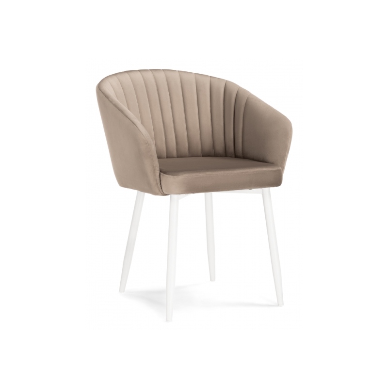 Кресло Корсо бежевое / белое