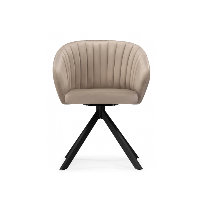 Кресло Корсо крутящиеся бежевое / черное