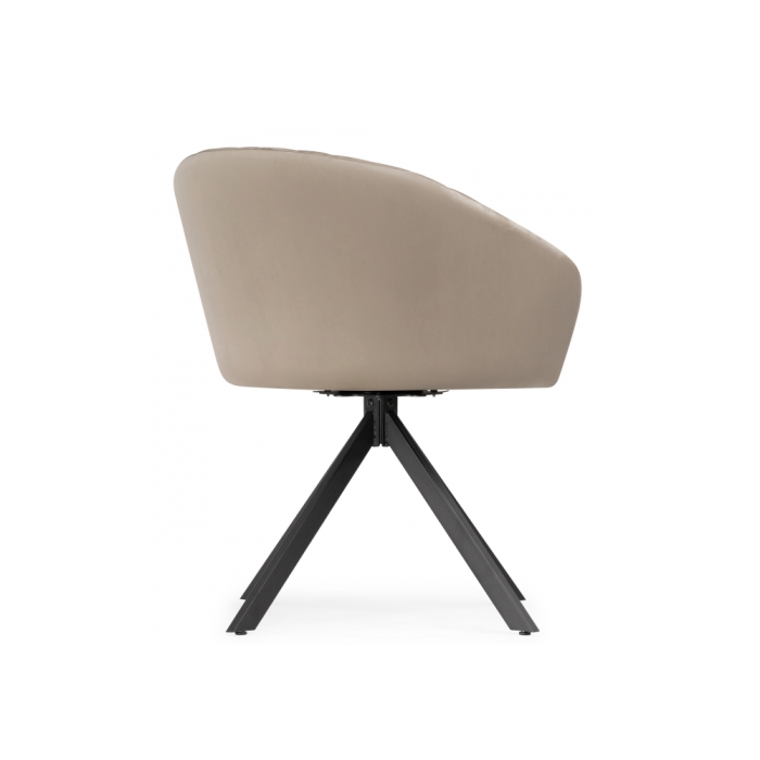 Кресло Корсо крутящиеся бежевое / черное