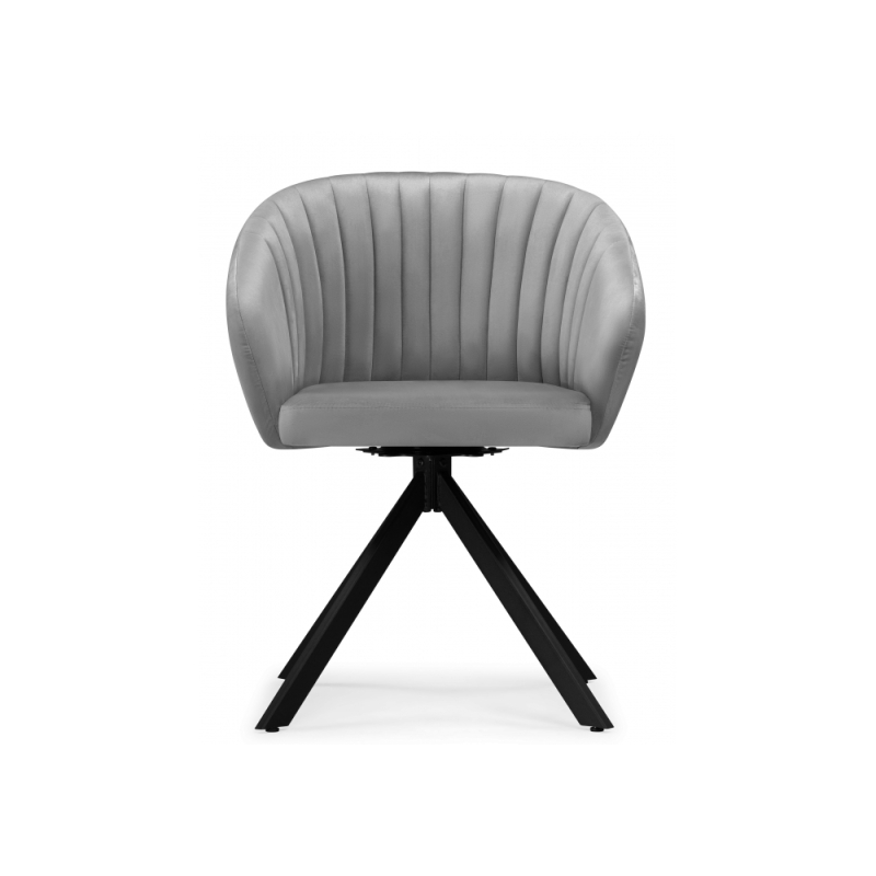 Кресло Корсо крутящиеся темно-серое / черное