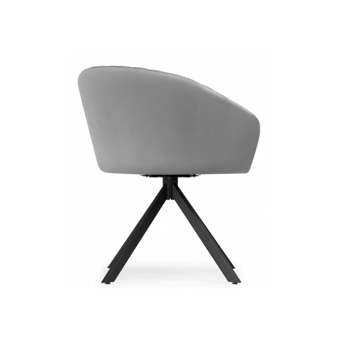 Кресло Корсо крутящиеся темно-серое / черное