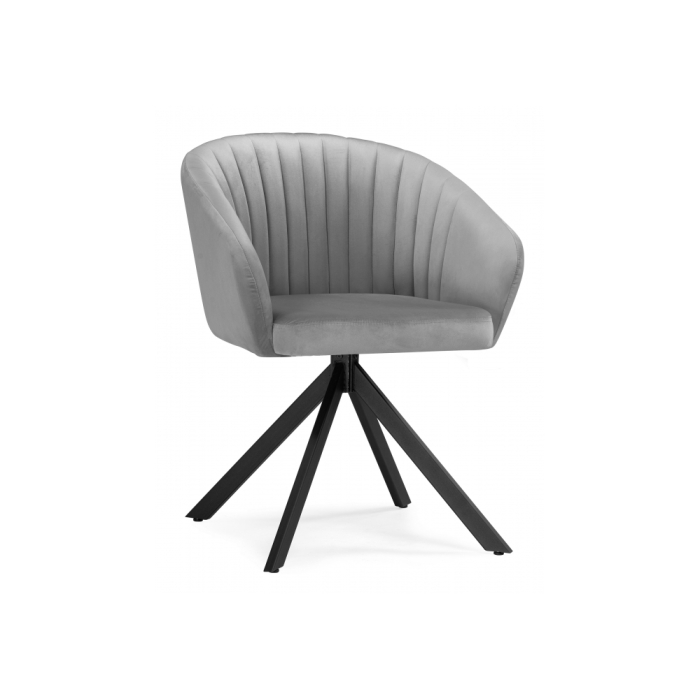 Кресло Корсо крутящиеся темно-серое / черное