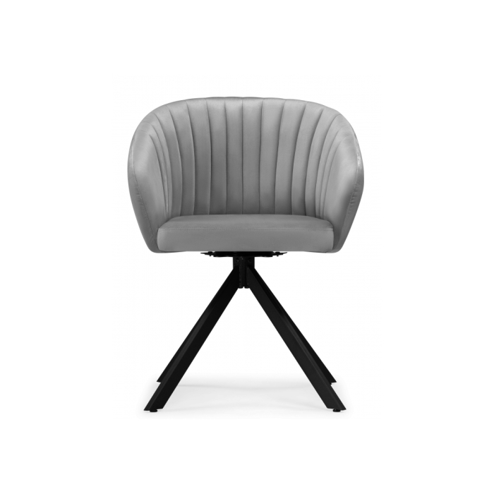 Кресло Корсо крутящиеся темно-серое / черное