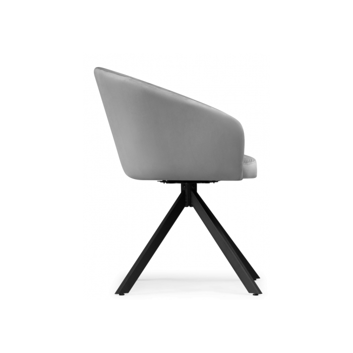 Кресло Корсо крутящиеся темно-серое / черное