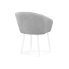 Кресло Корсо светло-серое / белое