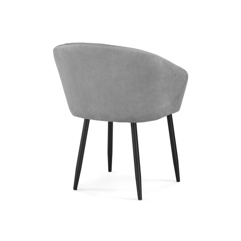 Кресло Корсо темно-серое / черное