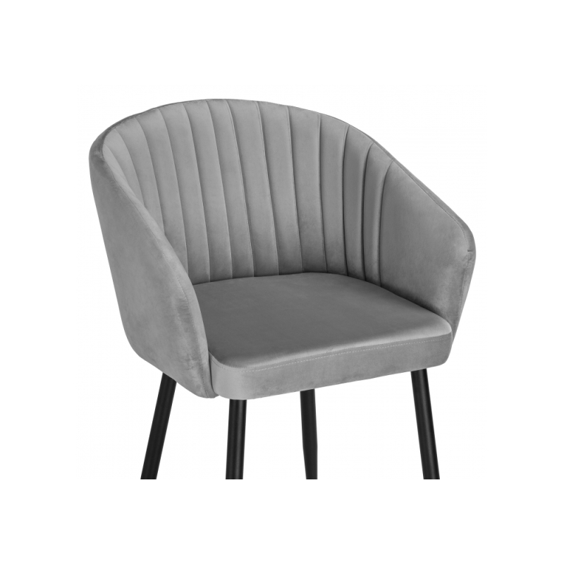 Кресло Корсо темно-серое / черное