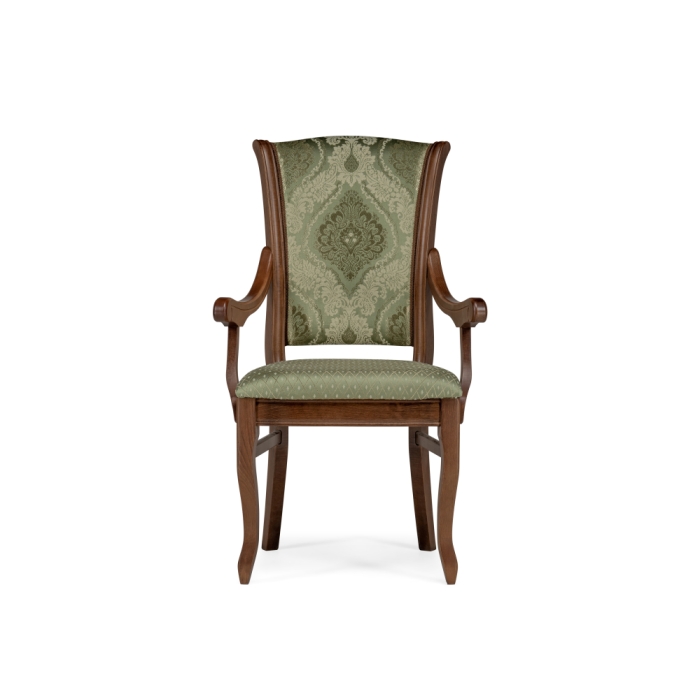 Кресло Линет soprano nefrit / ромб / орех миланский