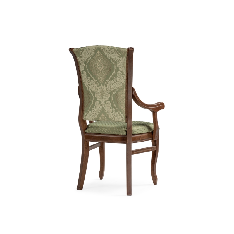 Кресло Линет soprano nefrit / ромб / орех миланский