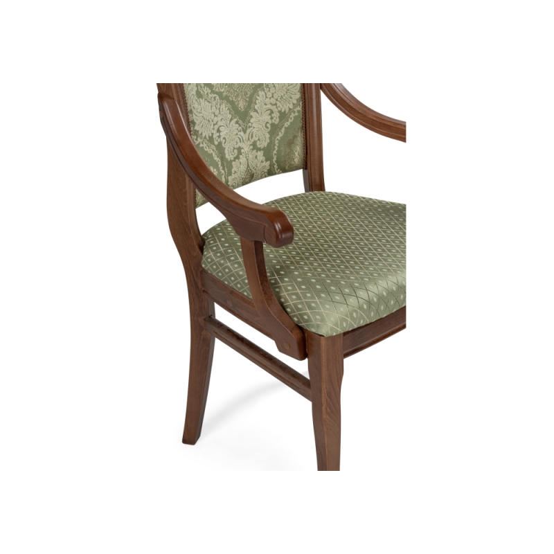 Кресло Линет soprano nefrit / ромб / орех миланский