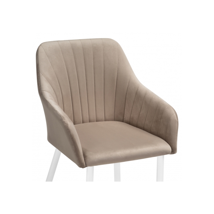 Кресло Слэм бежевое / белое