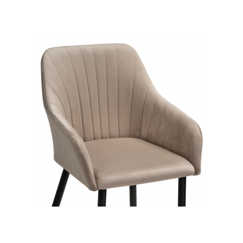 Кресло Слэм бежевое / черное