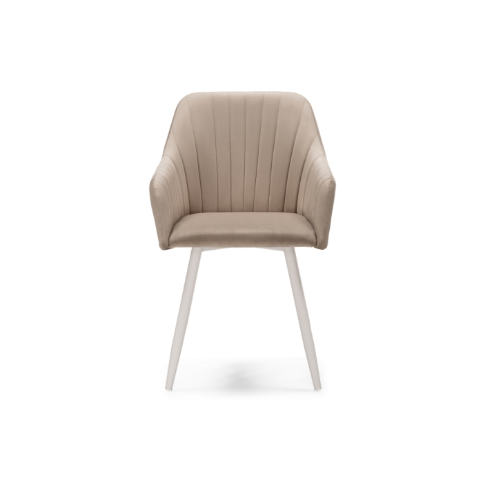 Кресло Слэм крутящееся бежевое / белое