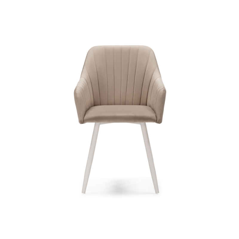 Кресло Слэм крутящееся бежевое / белое