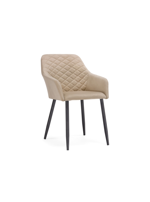 Кресло Стив бежевое / черное