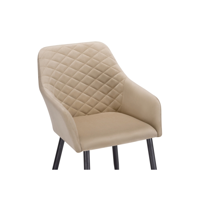 Кресло Стив бежевое / черное