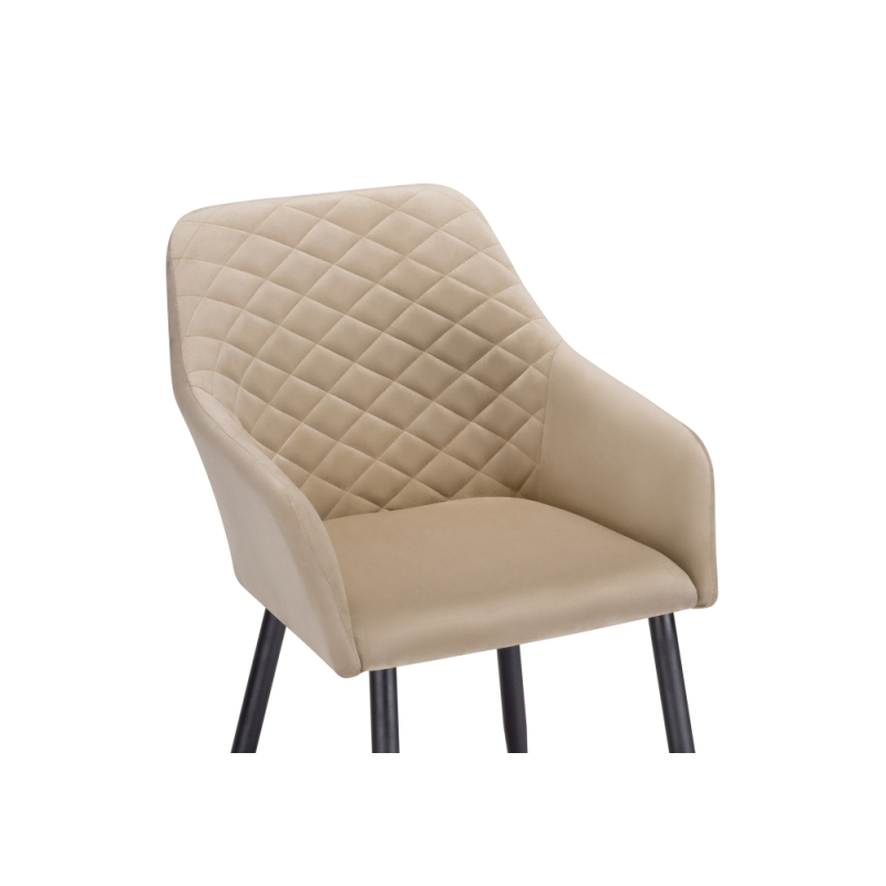 Кресло Стив бежевое / черное