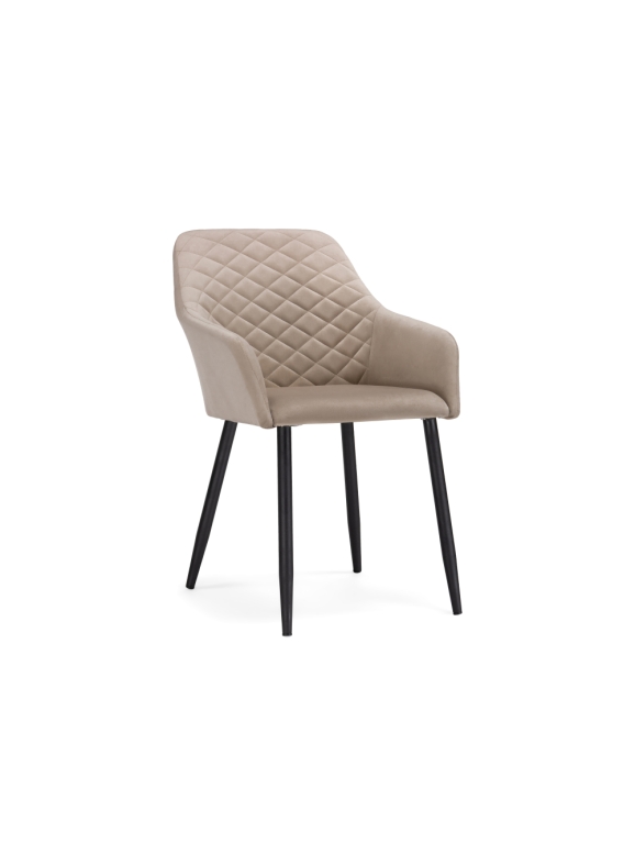 Кресло Стив черный / бежевый