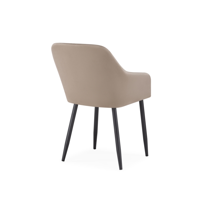 Кресло Стив черный / бежевый