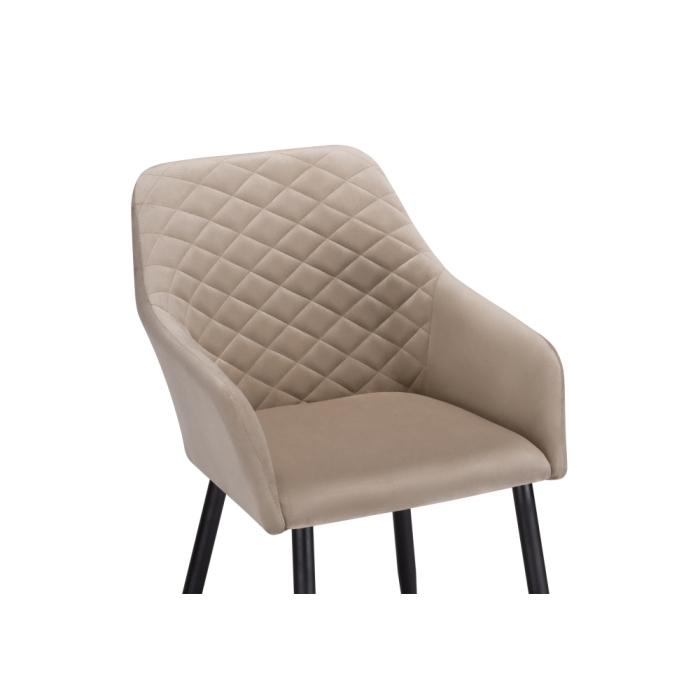 Кресло Стив черный / бежевый