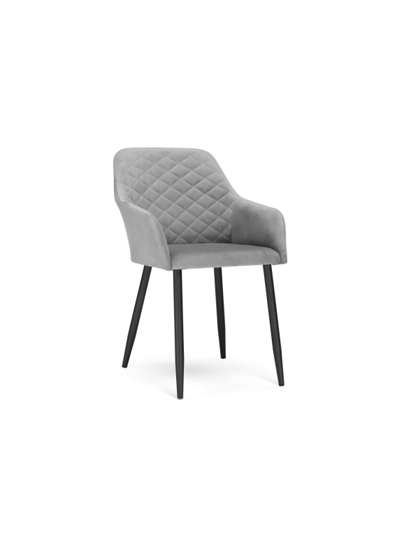 Стул на металлокаркасе Стив темно-серый / черный