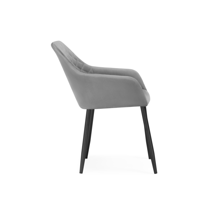 Стул на металлокаркасе Стив темно-серый / черный