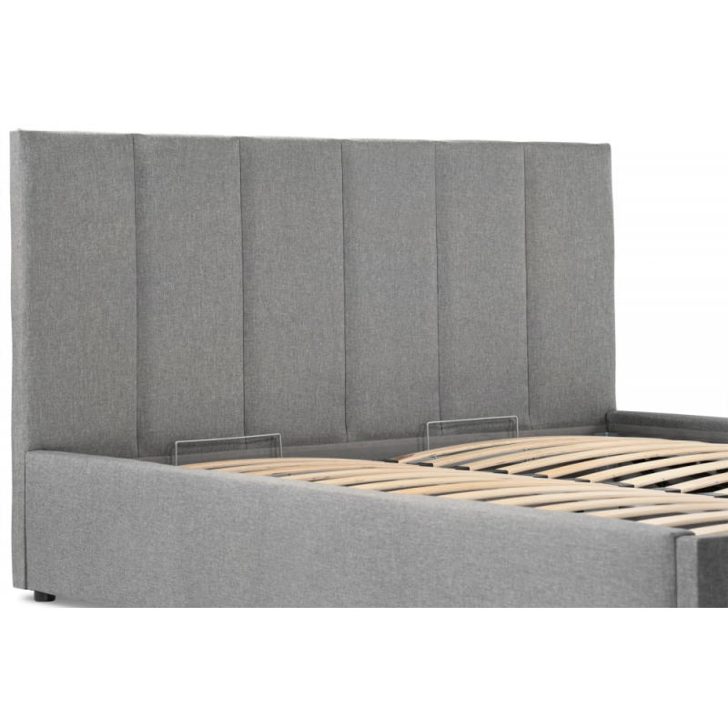 Кровать двуспальная Афродита-3 160 х 200 см с ПМ рогожка серая