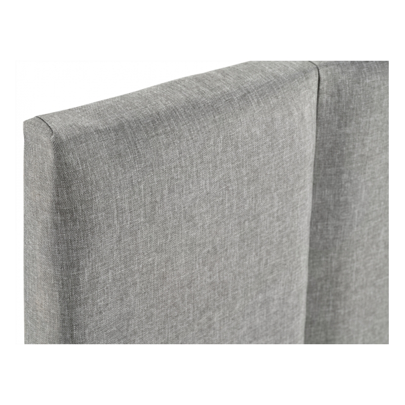 Кровать двуспальная Афродита-3 160 х 200 см с ПМ рогожка серая