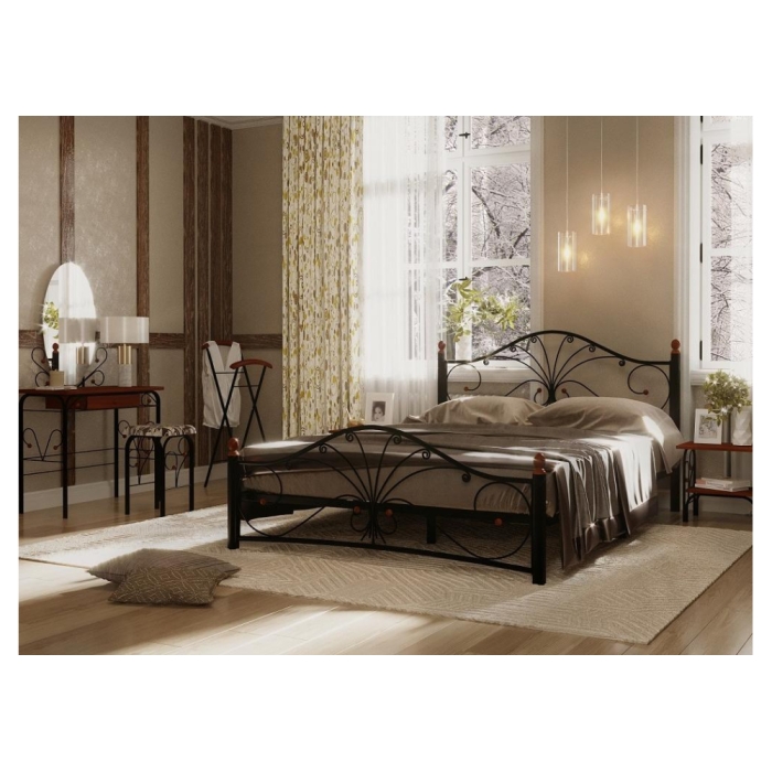 Двуспальная кровать Мэри 2 160х200 черная