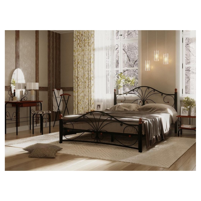 Двуспальная кровать Мэри 2 160х200 черная