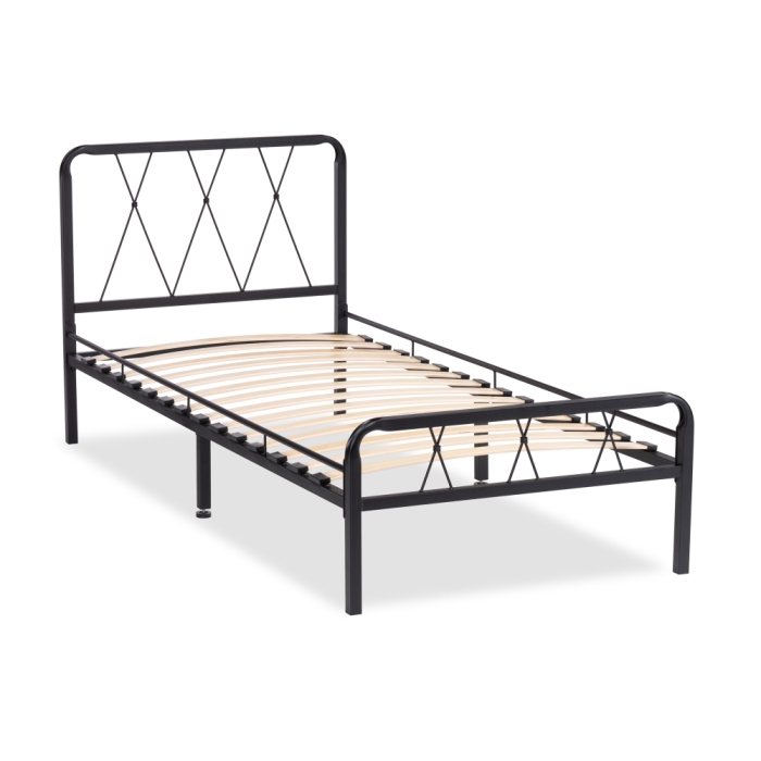 Односпальная кровать Иоханна 18 90х200 черная