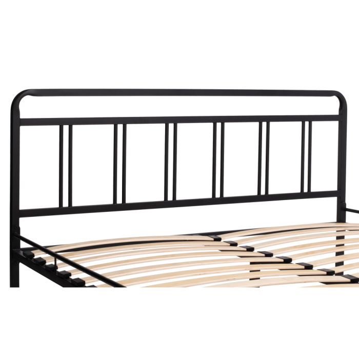 Полутораспальная кровать Рейк 140х200 черная