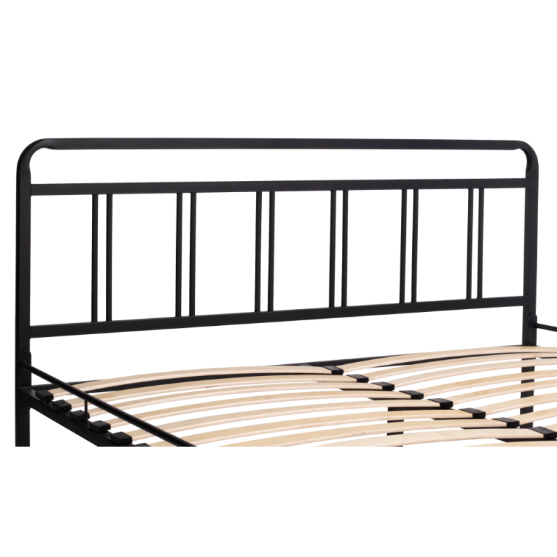 Полутораспальная кровать Рейк 140х200 черная