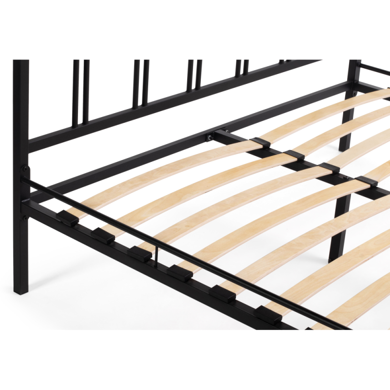 Полутораспальная кровать Рейк 140х200 черная