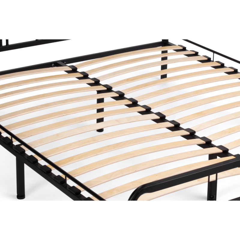 Полутораспальная кровать Рейк 140х200 черная