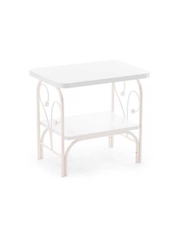 Прикроватная тумба Клео 2 белая / белая