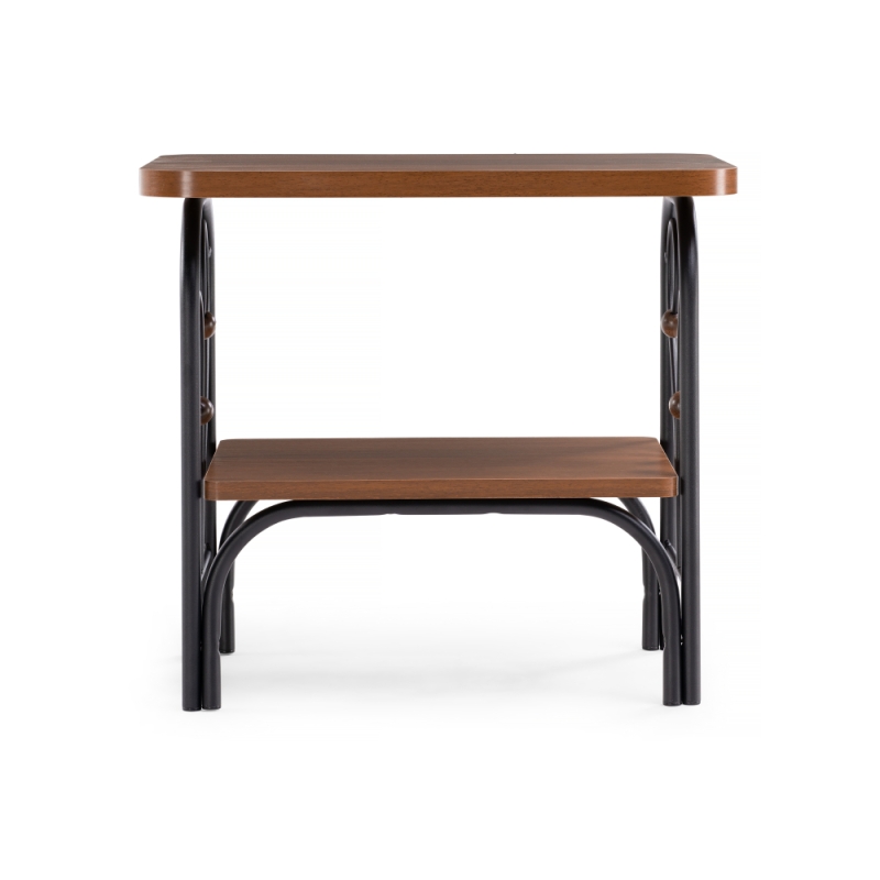 Прикроватная тумба Клео 2 черная / орех