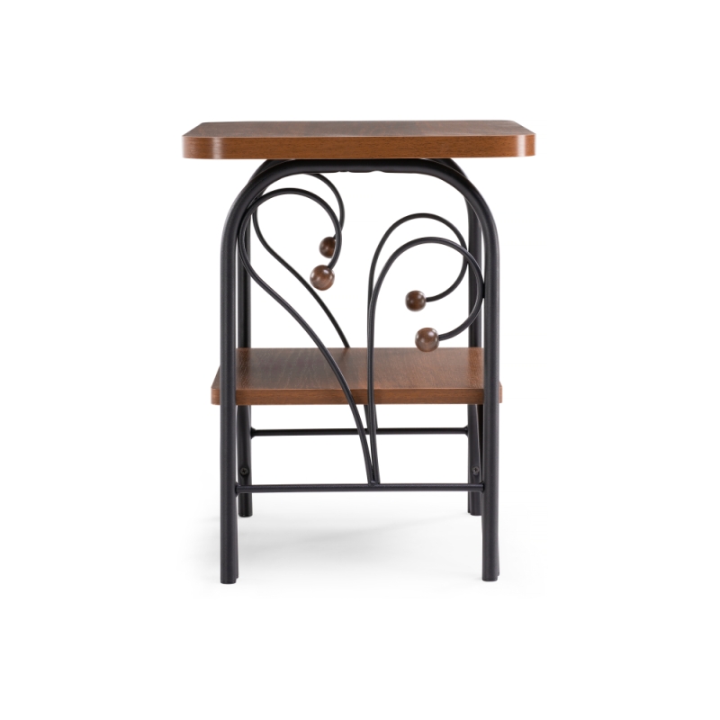 Прикроватная тумба Клео 2 черная / орех