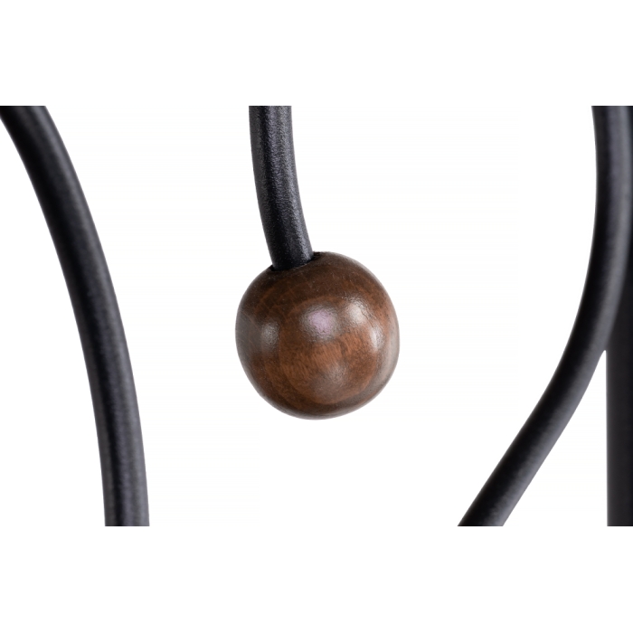 Прикроватная тумба Клео 2 черная / орех