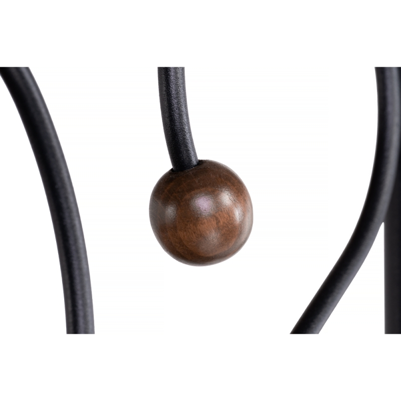 Прикроватная тумба Клео 2 черная / орех