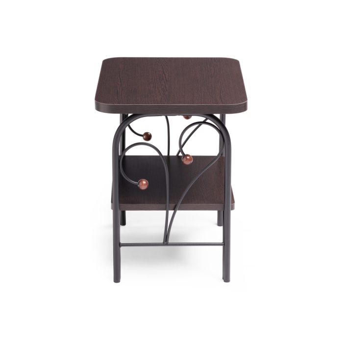 Прикроватная тумба Клео 2 черная / венге