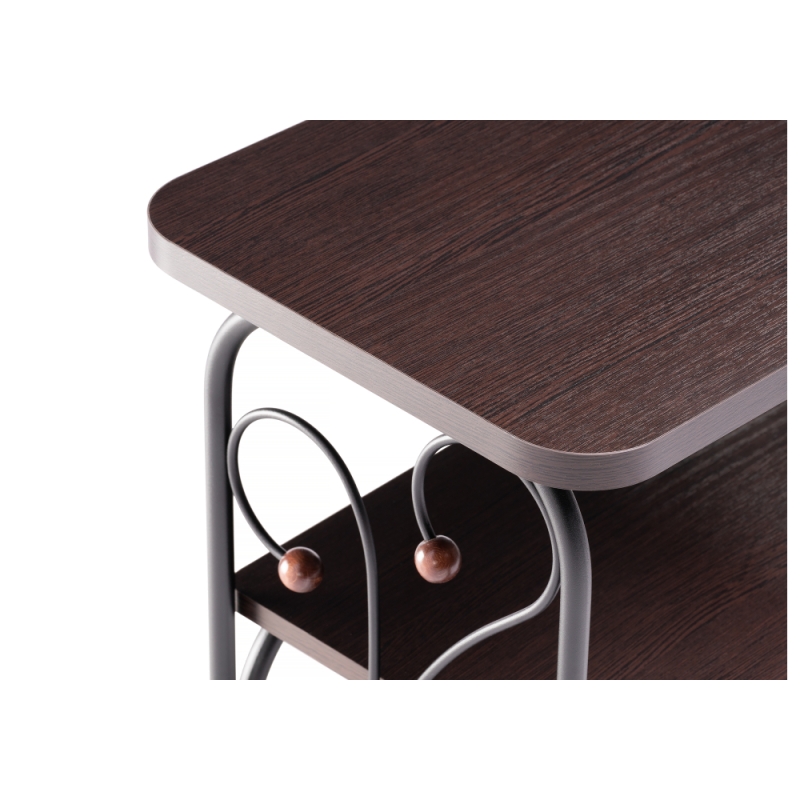 Прикроватная тумба Клео 2 черная / венге